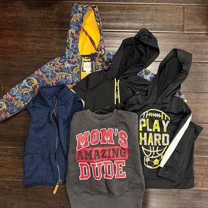 3t assorted jacket,vest, sweatshirt set